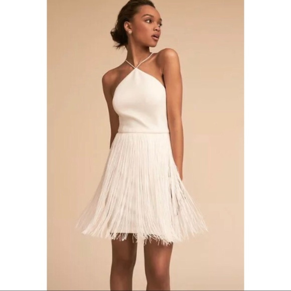 BHLDN Dresses & Skirts - BHLDN Aiden Mattox Fringe Levine Dress NEW